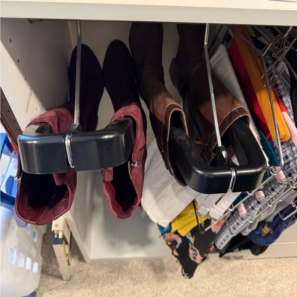 Black Adjustable Boot Shapers Set - Boot Storage … - image 4